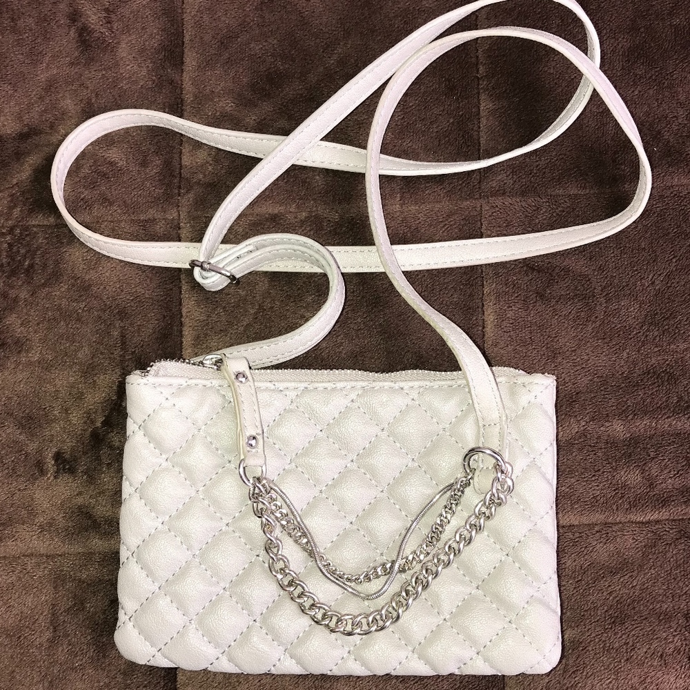 Express Silver Crossbody Bag